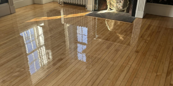 refinished floor March 2024