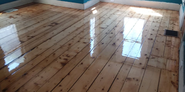 refinished floor