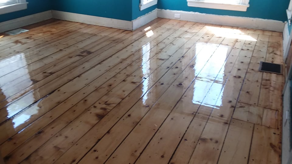 refinished floor