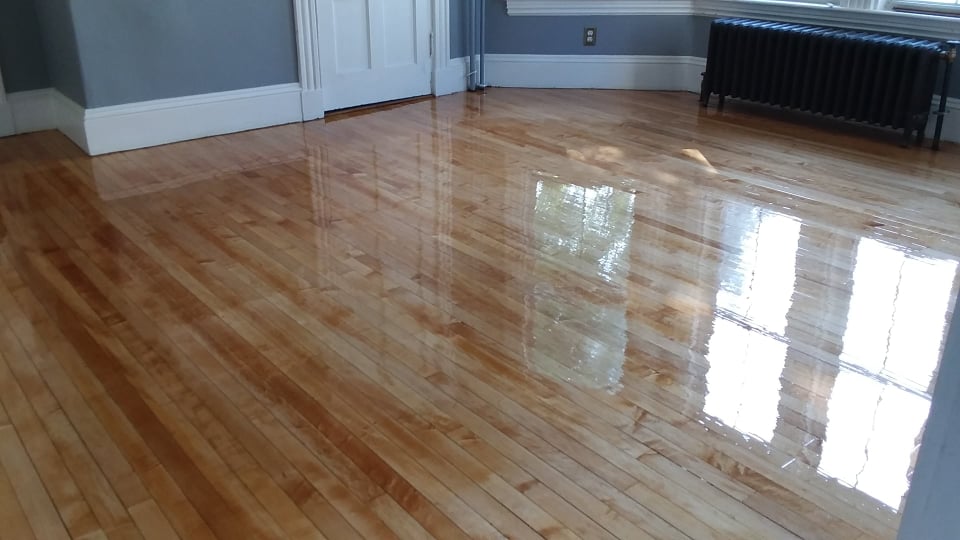 refinished floor